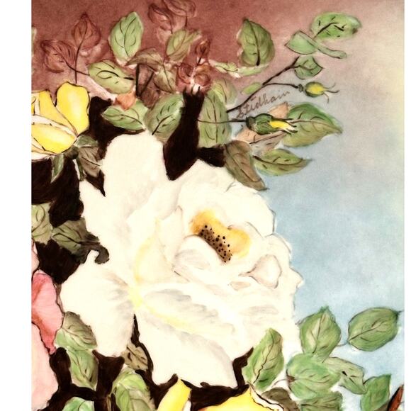 Hutschenreuther Selb Bavaria Germany Artist Stulham Signed Rose Charger Plate! - Picture 2 of 6